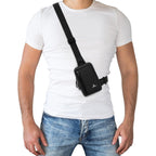 Peicees Small Crossbody Bag for Men Women Mini Sling Bag Travel Running Phone Daypack Cross Body Shoulder Bags with Keyholder