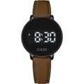 CARLIEN Womens Fashion Sport Digital LED Touch Screen Watch Date Calendar Silicone Band Minimalist Dress Waterproof Ladies Wristwatch