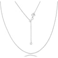 Miabella Italian 925 Sterling Silver, 18K Gold Plated 925 Sterling Silver 1.3mm Adjustable Diamond Cut Thin Bolo Cable Chain Necklace for Women, Slider Chain 14-24 Inch Made in Italy