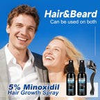 5% Minoxidil for Men Hair Loss Treatment, Minoxidil for Women Hair Growth Spray, For Men & Women, Supports Thinning Hair, With Biotin, Easy Daily Application (60ml)