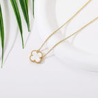 AIPPK Clover Pendant Necklace for Women 18K Gold Plated Four Leaf Clover Necklaces Lucky Simple Jewelry Gifts for Women