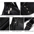 Artwell Fashion Crossbody Bag For Women Shoulder Bag Soft Pu Leather Handbags Purses Multi Pocket Hobo Tote Bag
