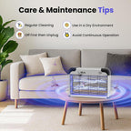 Liba Bug Zapper 2800V Indoor, With 2 Extra Replacement Bulbs | 2800V Grid Kills Flies And Mosquitoes, Removable Washable Tray, Indoor Insect Killer, Easy-To-Clean