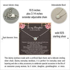 RareLove First Time Mom Gift,Daughter Pregnancy Gifts 925 Sterling Silver White Opal Necklace For Mom to be,Expecting Moms