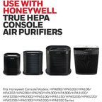 Honeywell Hepa Air Purifier Filter R, 3-Pack For Hpa 100/200/300, 3000 And 5000 Series - Airborne Allergen Hepa Air Filter Replacement Targets Wildfire/Smoke, Pollen, Pet Dander, And Dust