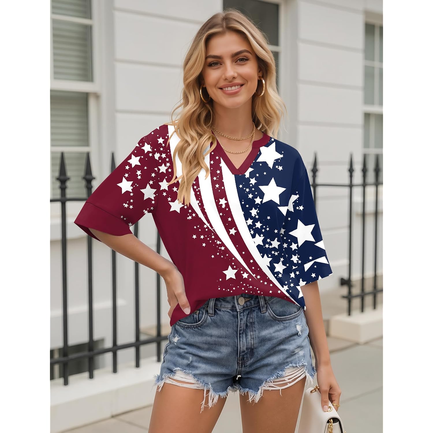 Lomon Women'S Dressy 3/4 Length Sleeve Tops Business Casual Blouses Summer Tees Shirts