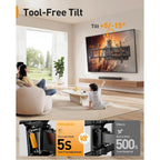 Perlegear Long Arm Full Motion Tv Wall Mount For 42–97 Inch Tvs Up To 150 Lbs, Pre-Assembled Tv Mount With Full Swivel, Tilt And Extension, Fits 8″/12″/16″/24″ Wood Studs, Max Vesa 800X400Mm, Pgxlf02