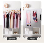 2 Pack Tank Top Hanger Space Saving, Bra Hangers For Closet Organizer, Hanging Bra Organizer Tank Tops Holder With 16 Hooks, Metal Closet Organizers And Storage Small Space Solutions, Silver