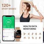 Smart Watches For Women, 1.91" Hd Fitness Tracker (Answer/Make Calls), Ip68 Waterproof, 120+ Sport Modes With Heart Rate And Sleep Monitor, Fitness Watch For Iphone/Android