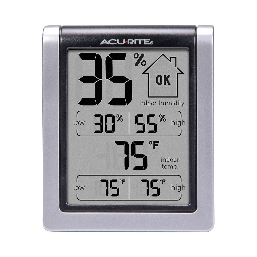 Acurite Digital Indoor Thermometer And Hygrometer, Classic