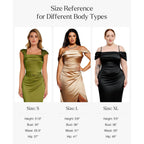 Popilush Womens Off The Shoulder Shapewear Dress Multi Way Wear Long Formal Cocktail Wedding Guest Dresses
