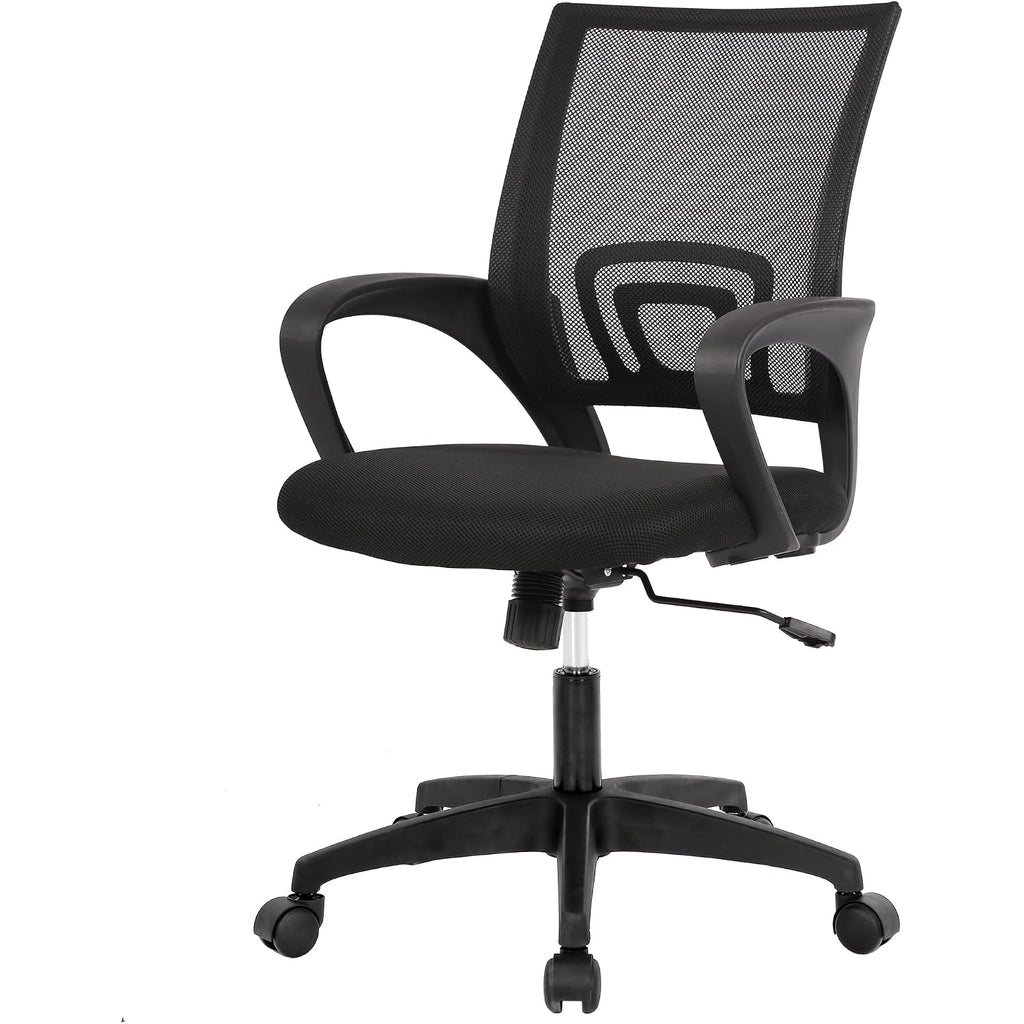 Paylesshere Home Office Chair Desk Computer Chair Adjustable Ergonomic Lumbar Support Armrest Executive With High Density Mesh 360 Degree Swivel Chair For Men Women Adults, Black