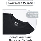 Smeng Women'S Cotton Crewneck T-Shirts Short Sleeve Basic Solid Color Tee Classic-Fit Shirt Breathable Comfy Summer Top