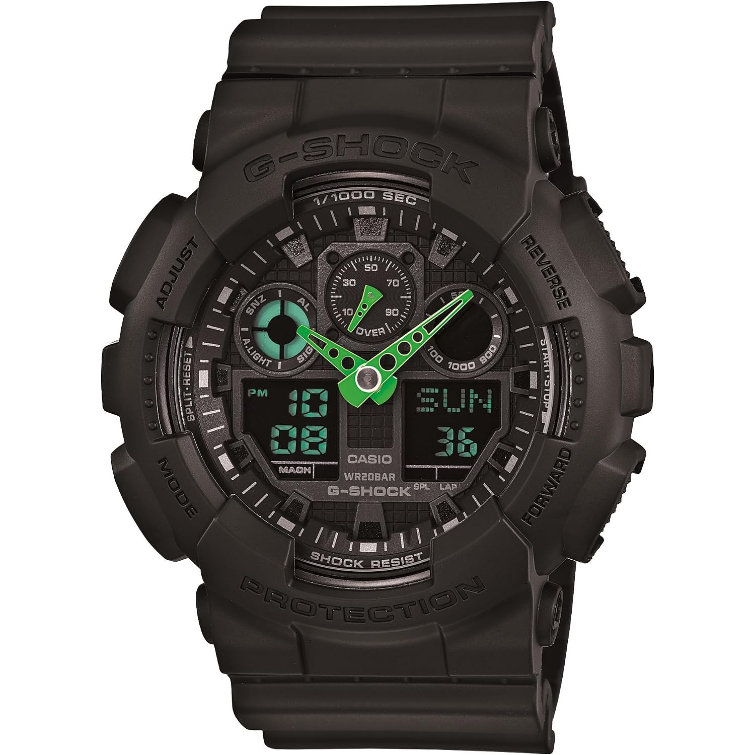 Casio Men'S Ga-100 Xl Series G-Shock Quartz 200M Wr Shock Resistant Watch