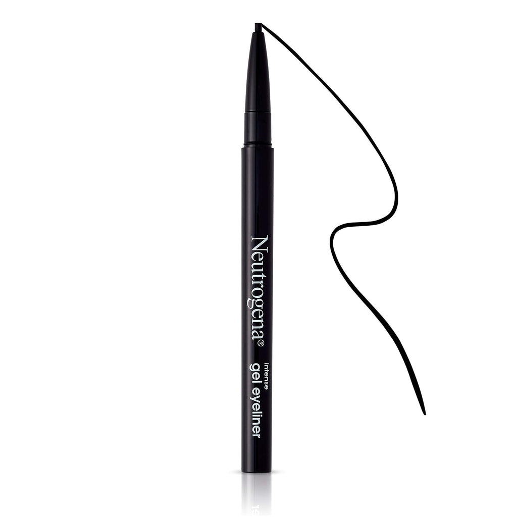 Neutrogena Intense Gel Eyeliner, Eye Makeup With Antioxidant Vitamin E, Bold Precision Eyeliner, Smudge- And Water-Resistant, Jet Black, 0.004 Oz