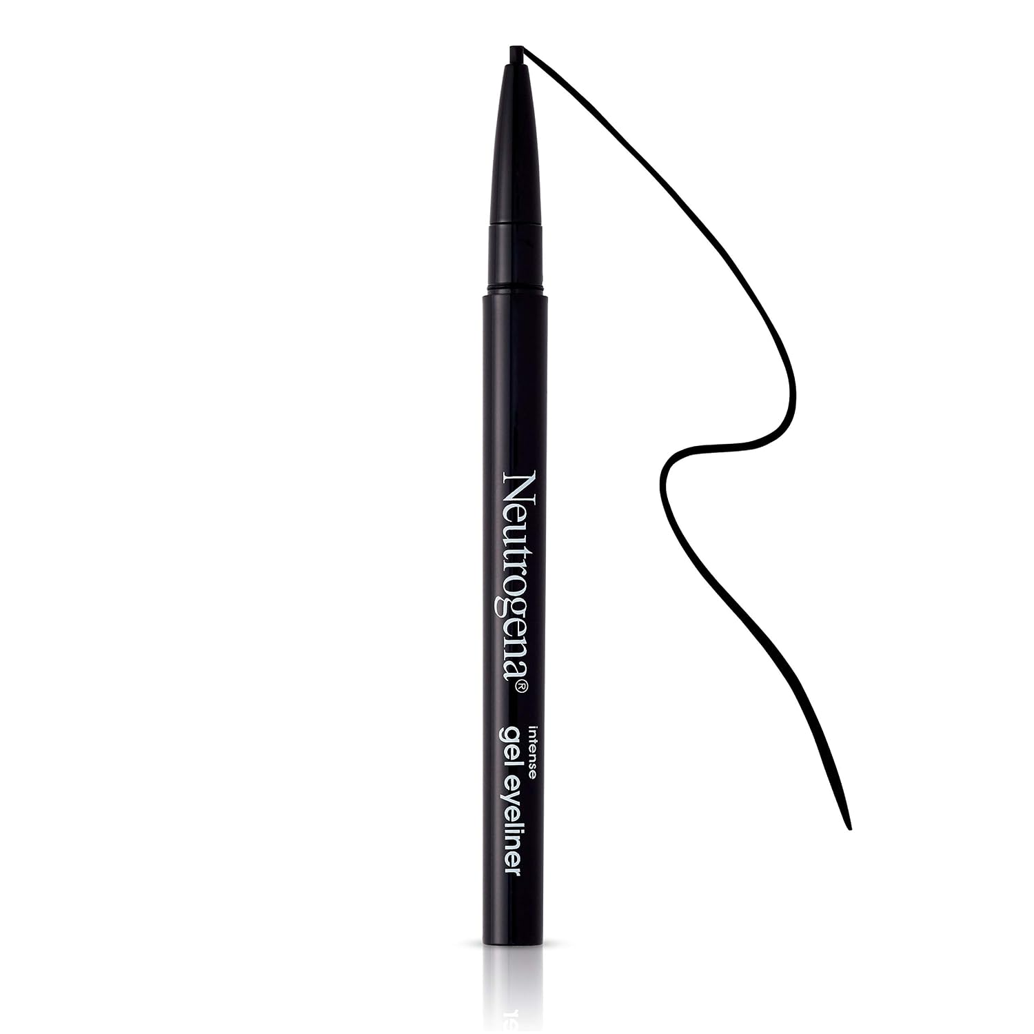 Neutrogena Intense Gel Eyeliner, Eye Makeup With Antioxidant Vitamin E, Bold Precision Eyeliner, Smudge- And Water-Resistant, Jet Black, 0.004 Oz