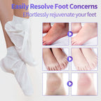 5 Pack Moisturizing Foot Mask,Hydrating Foot Masks for Dry Cracked Feet,Moisturizing Socks Dry Skin Moisturizer for Soft and Smooth Touch Feet,Foot Care Spa Gifts for Women Men Mothers Day Gifts