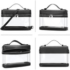 Kkxiu Clear Crossbody Bags For Women Stadium Approved Vegan Leather Transparent Purses For Concerts Sports