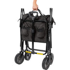 Amazon Basics Collapsible Heavy Duty Utility Wagon For Outdoor Sports, Camping, Garden, And Shopping, 265 Pounds Capacity, 27.6 X 40.9 X 20 Inches, Black