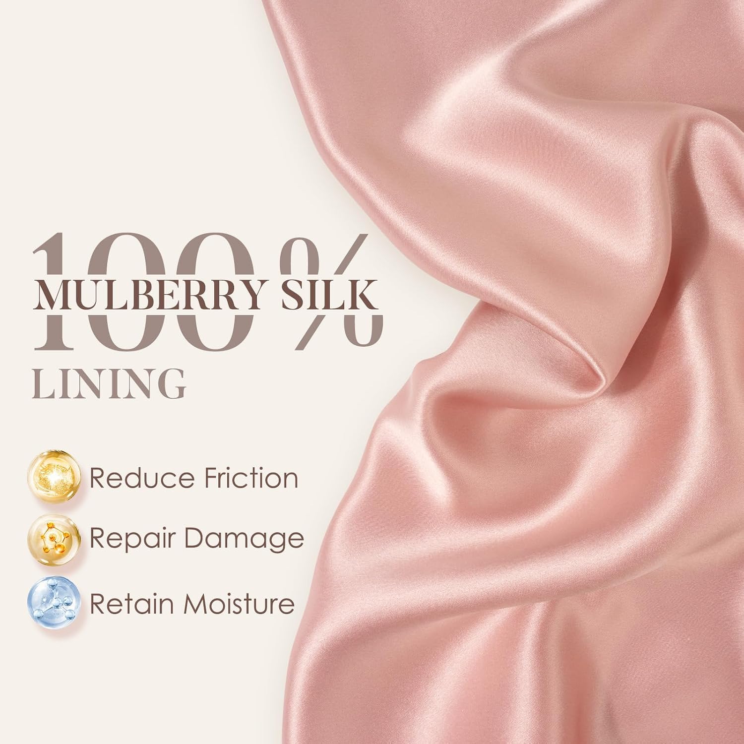 Lulusilk Mulberry Silk Lined Sleep Cap, No More Frizzy Tangled Hair, Stay On All Night Silk Hair Wrap For Sleeping With Adjustable Strap, Silk Bonnet For Women And Men, Lavender, Pack Of 1