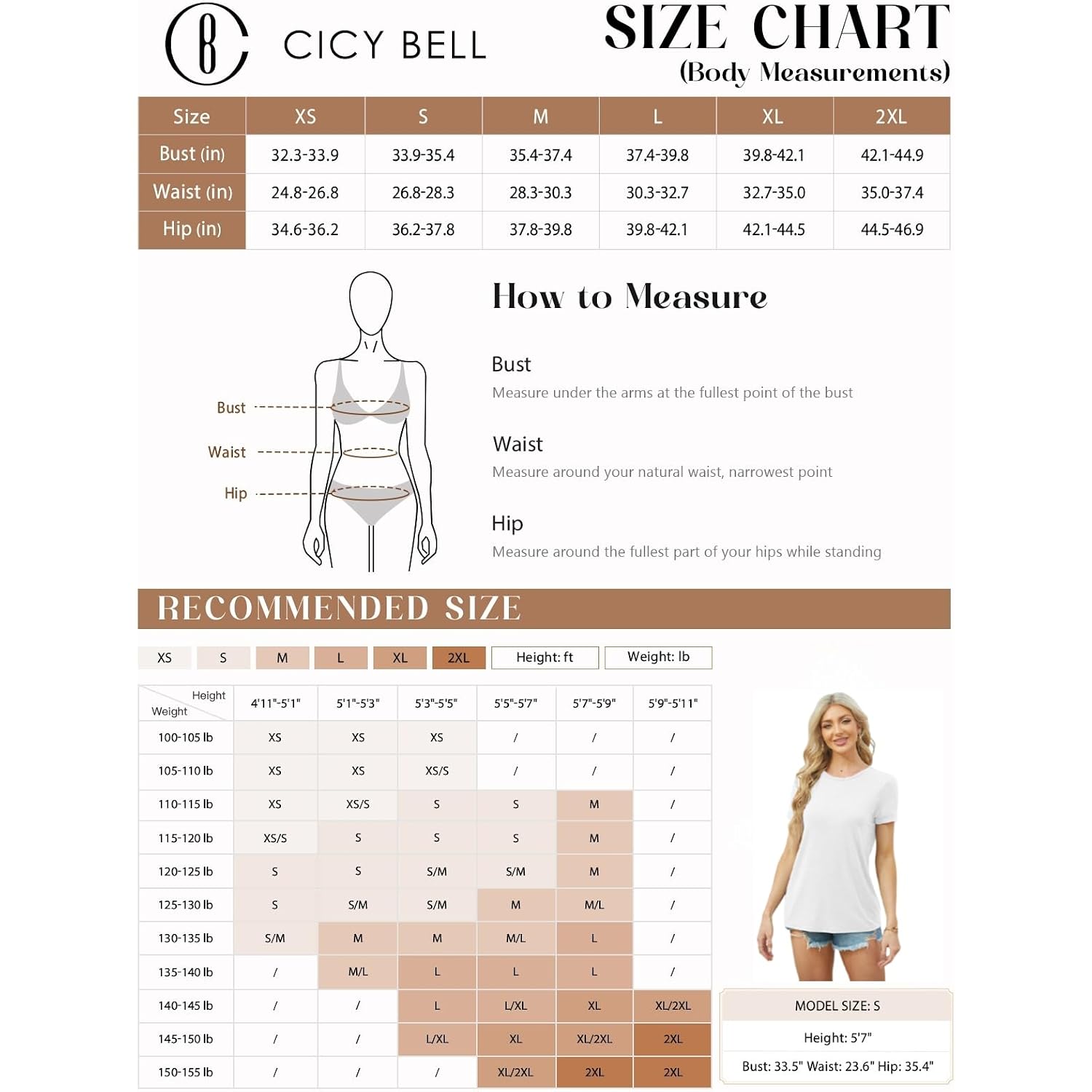 Cicy Bell Women'S Short Sleeve Shirts Crewneck Loose Casual Summer Basic Tees Tops