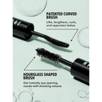 Sheglam 2 In 1 Black Volume And Length Waterproof Mascara Long Lasting Dual-Ended Tubing Eye Makeup