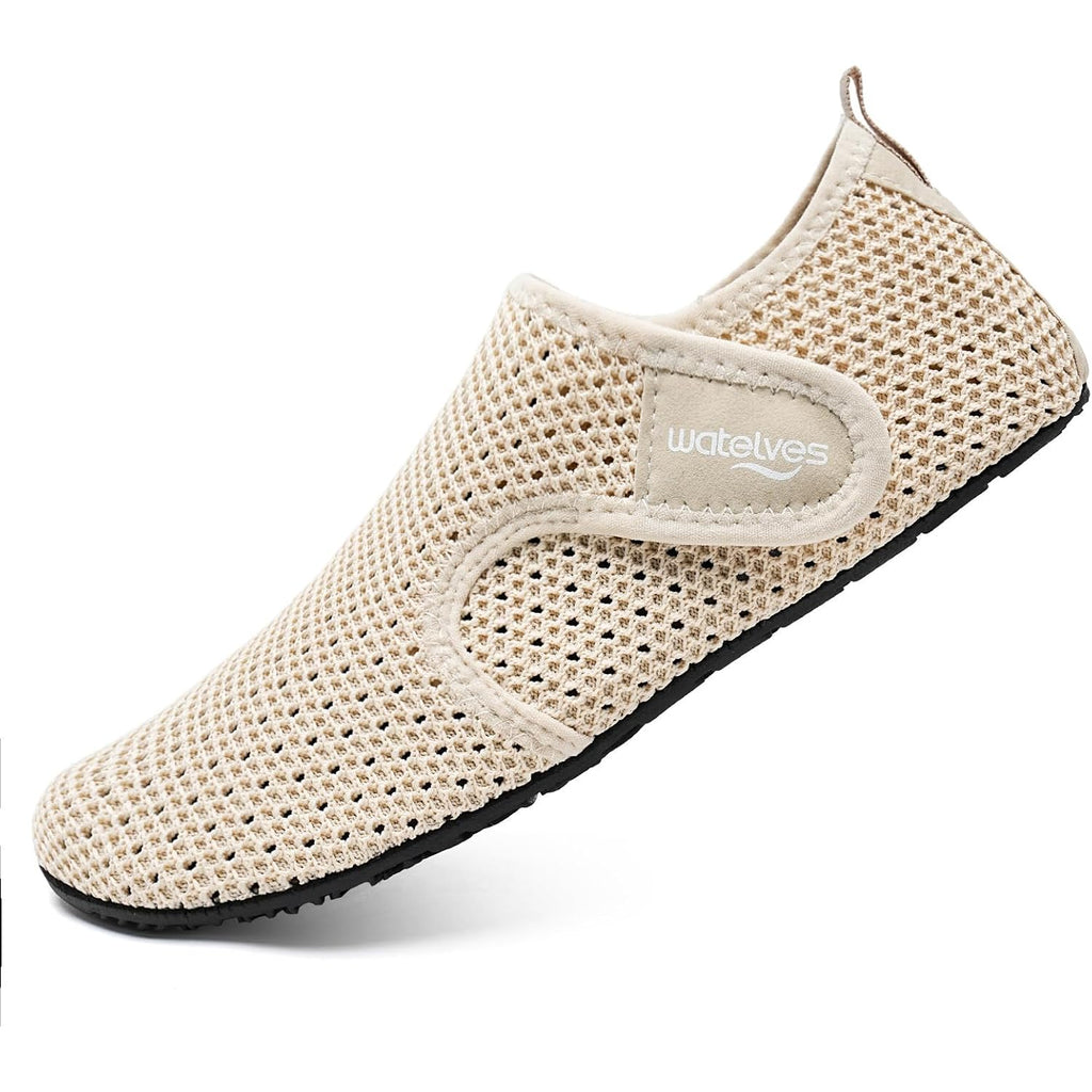 Watelves Water Shoes For Women Men Swim Beach Aqua Socks Quick Dry Barefoot House Slippers Travel Shoes With Adjustable Magic Tape For Pool Diving Boating Yoga Surf