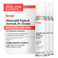Minoxidil Foam 5% For Men, 3 Month Supply (3 X 2.11 Oz Bottles) | Extra Strength Topical Hair Regrowth Treatment, Non-Greasy Scalp Aerosol, Support Hair Growth