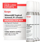 Minoxidil Foam 5% For Men, 3 Month Supply (3 X 2.11 Oz Bottles) | Extra Strength Topical Hair Regrowth Treatment, Non-Greasy Scalp Aerosol, Support Hair Growth