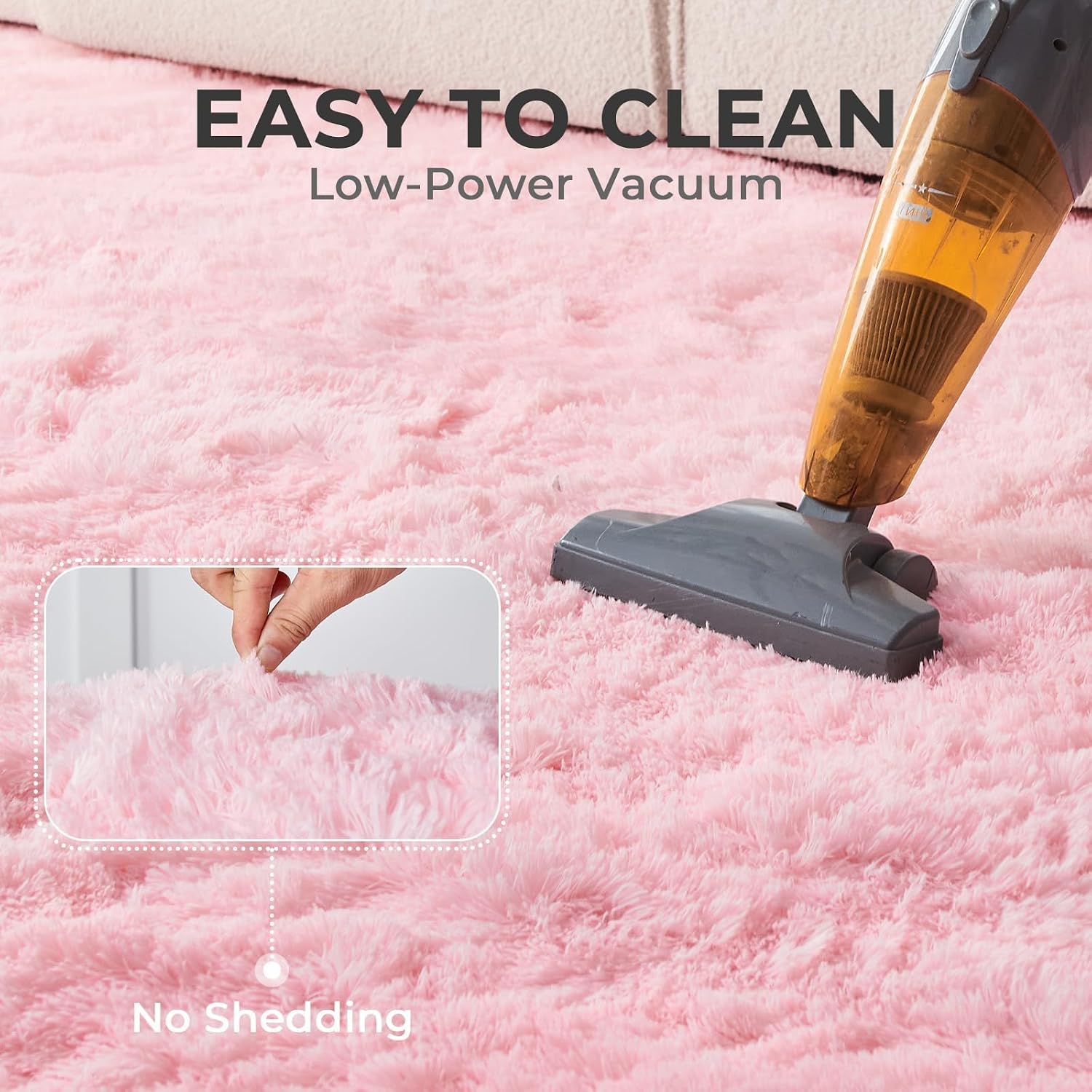 Oppodream 4X6 Pink Rugs For Bedroom, Ultra-Soft Fluffy Area Rugs For Living Room, 4 X 6 Shag Carpet For Nursery, Kids, Girl, Boy, Baby, Plush, Fuzzy, Shaggy, Cute Home Decor