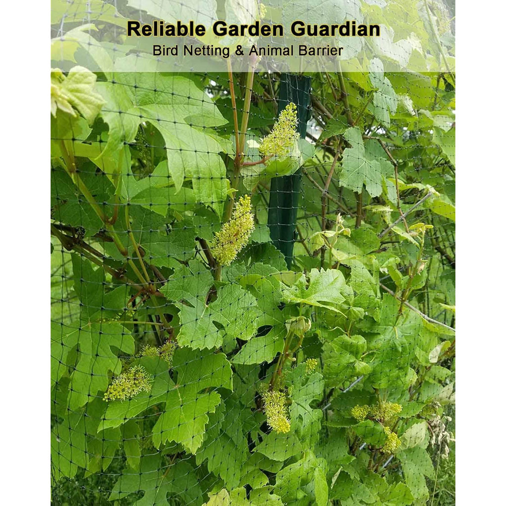 Bird Netting, 7.5 X 100 Ft Heavy Garden Netting Deer Netting For Protect Fruit Trees, Plants And Vegetables Against Birds, Deer, Squirrels And Other Animals