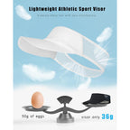 Sports Sun Visor for Women Men, Summer Cooling Stretchy Visors Hats, Womens Ponytail Hat for Golf, Running, Beach Tennis