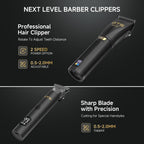 Gts Hair Clippers For Men Professional, Beard Trimmer Kits & Sets, Cordless Mens Hair Trimmer, Electric Shavers, Haircutting Machine With Led Display, For Barber 4 In 1
