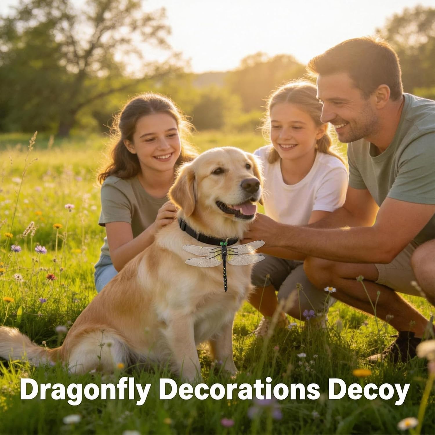 12Pcs Dragonfly Clip, 3D Outdoor Dragonfly Decor Clip, Dragonfly Bug Repellent For Garden Decor And Hat, Outdoor Decoration Yard Ornaments