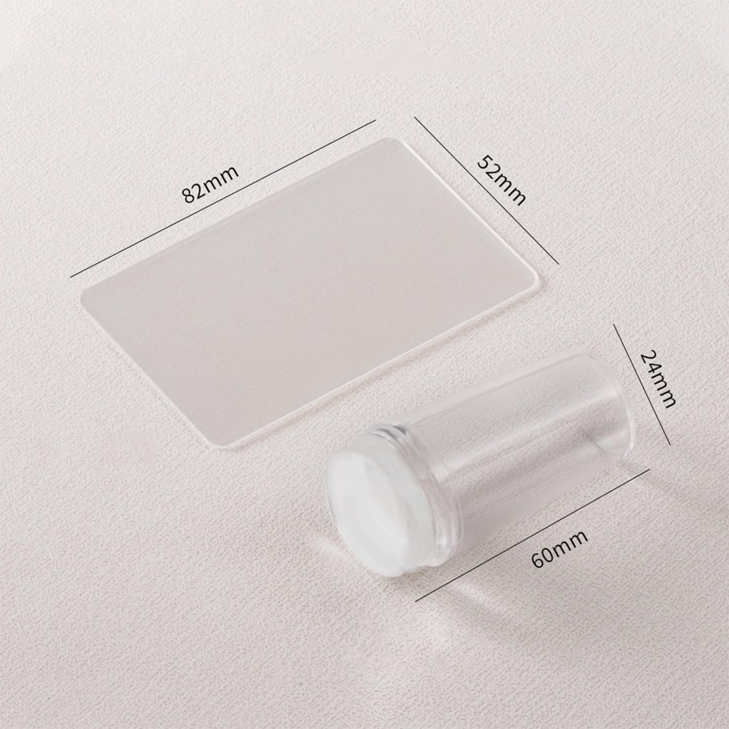 French Tip Nail Stamper Kit,Silicone Jelly Nail Art Stamper with Scraper, Reusable Tear-Resistant Nail Stamping Tool for Perfect French Manicure, DIY Home Salon Nail Art Tool