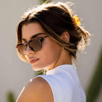 Wearme Pro Round Polarized Sunglasses For Women - Uv400 Protection, Lightweight Frame, Vintage Retro Style