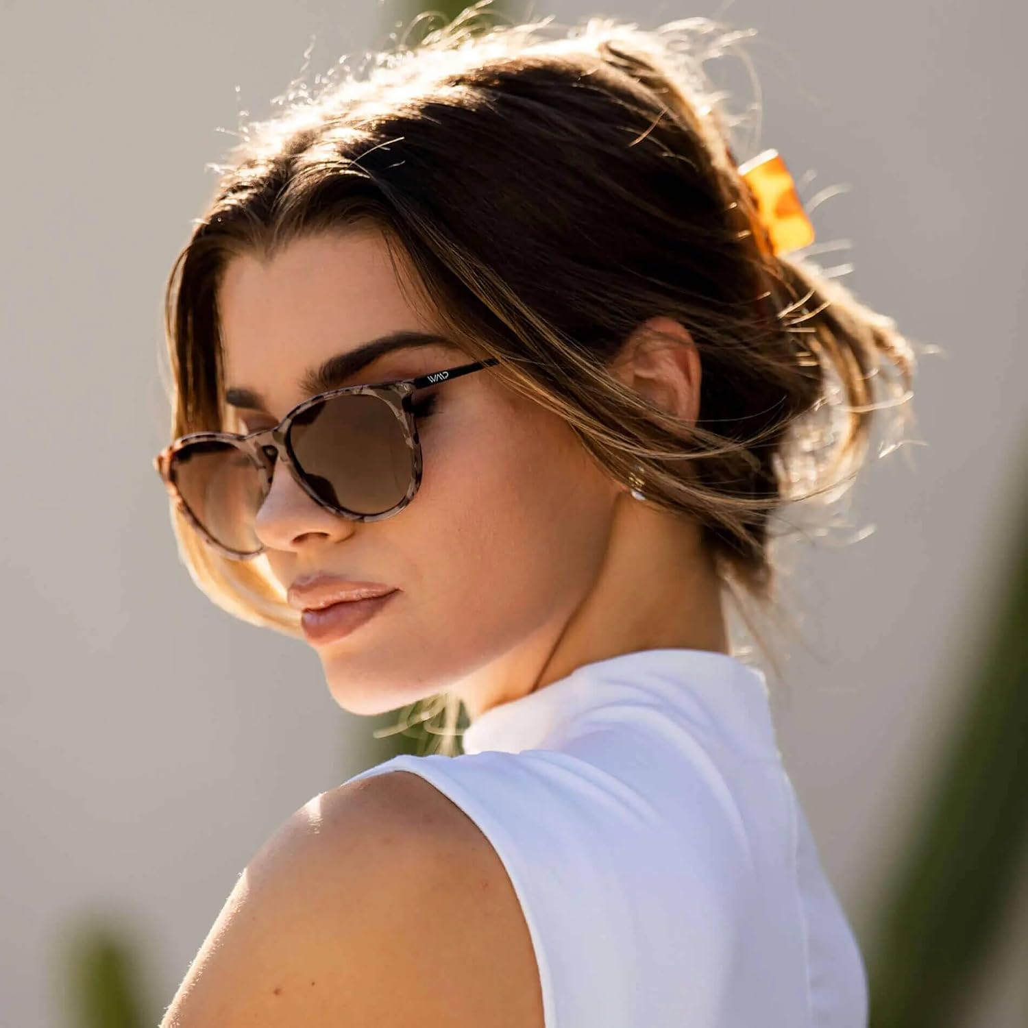 Wearme Pro Round Polarized Sunglasses For Women - Uv400 Protection, Lightweight Frame, Vintage Retro Style