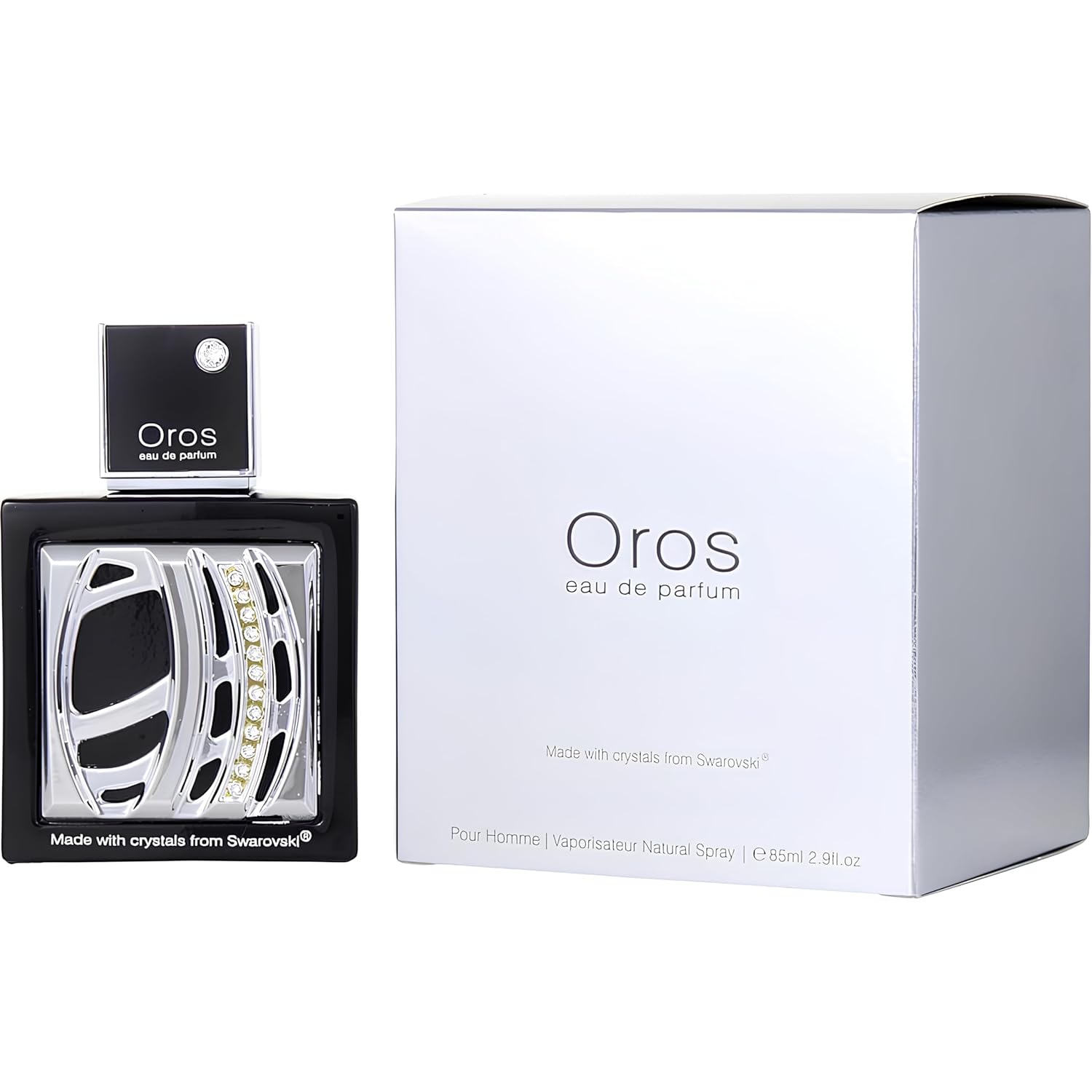 Armaf Oros 2.9 Oz Eau De Parfum Spray for Men with Swarovski Elements