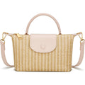 Kkxiu Mini Top Handle Purse For Women Small Summer Straw Beach Crossbody Bags For Lady Handbags