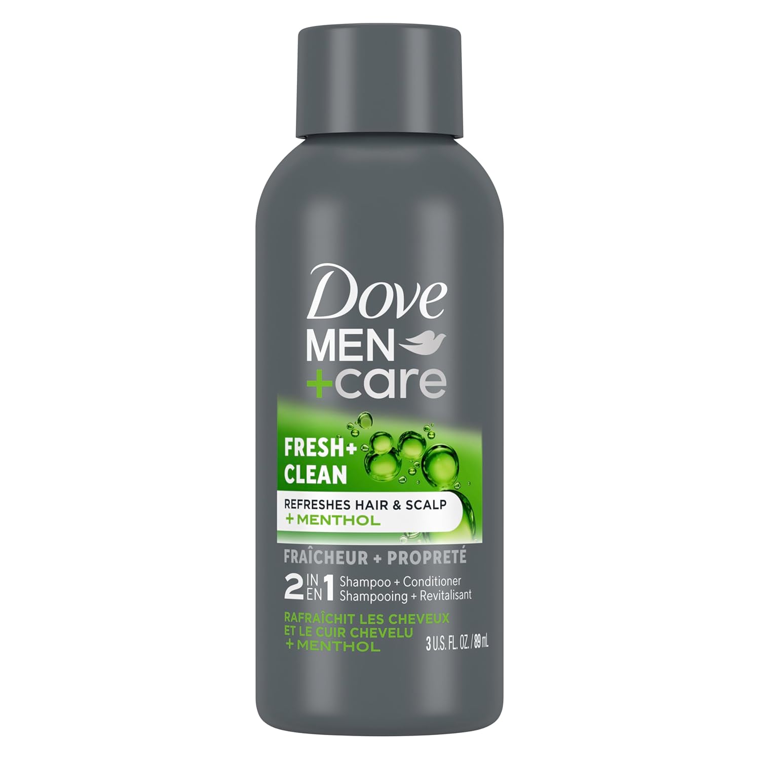 Dove Men+Care Fortifying 2 in 1 Shampoo and Conditioner Fresh and Clean with Caffeine for Normal to Oily Hair Helps Strengthen Thinning Hair 3 oz