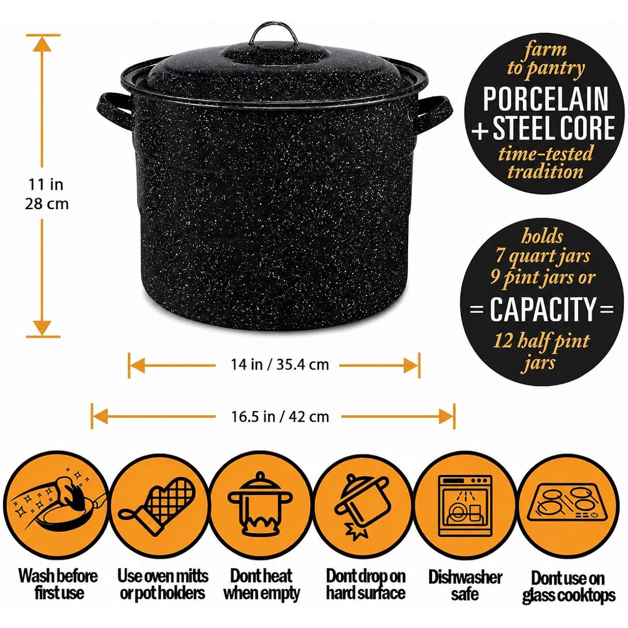 Canning Supplies-24 Qt. Water Bath Canning Pot With Rack & Lid -Starter Kits Set For Beginners - Stainless Steel Water Bath Canner Kit & Rack-Rack, Xl Ladle, Measuring Cups, Kitchen Funnel By Supa Ant