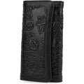 MEITRUE Women's Wallet Leather RFID Blocking Trifold Ladies Purse Embossed long Clutch Card Holder Phone Checkbook Organizer
