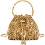 Sparkly Rhinestone Clutch Purse, Diamond Evening Bag With Chain