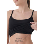 Women's Organic Cotton Bikini Underwear, Classic Fit Panties with High Cut Leg, 2 Pack