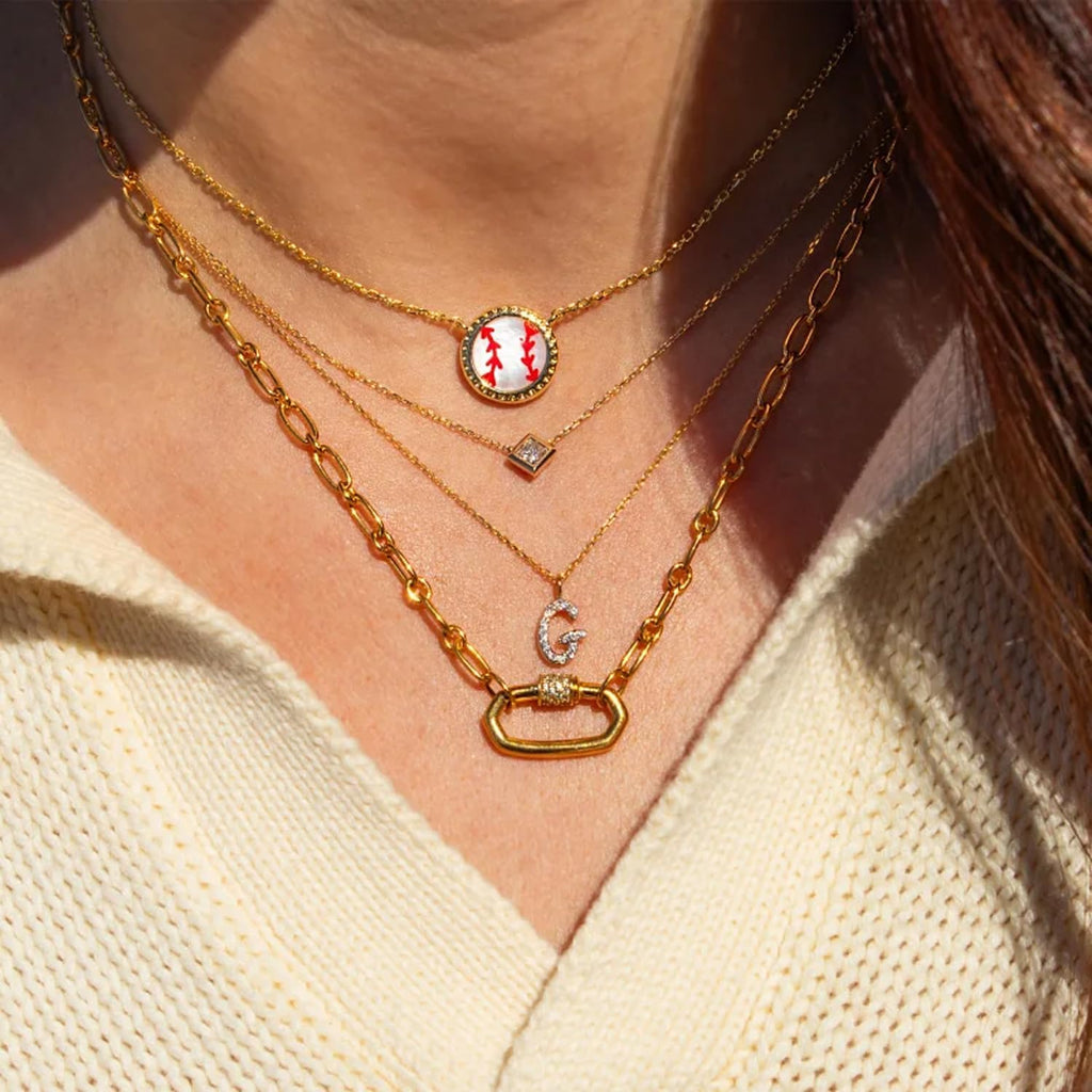 Kendra Scott Baseball Short Pendant Necklace, Fashion Jewelry for Women