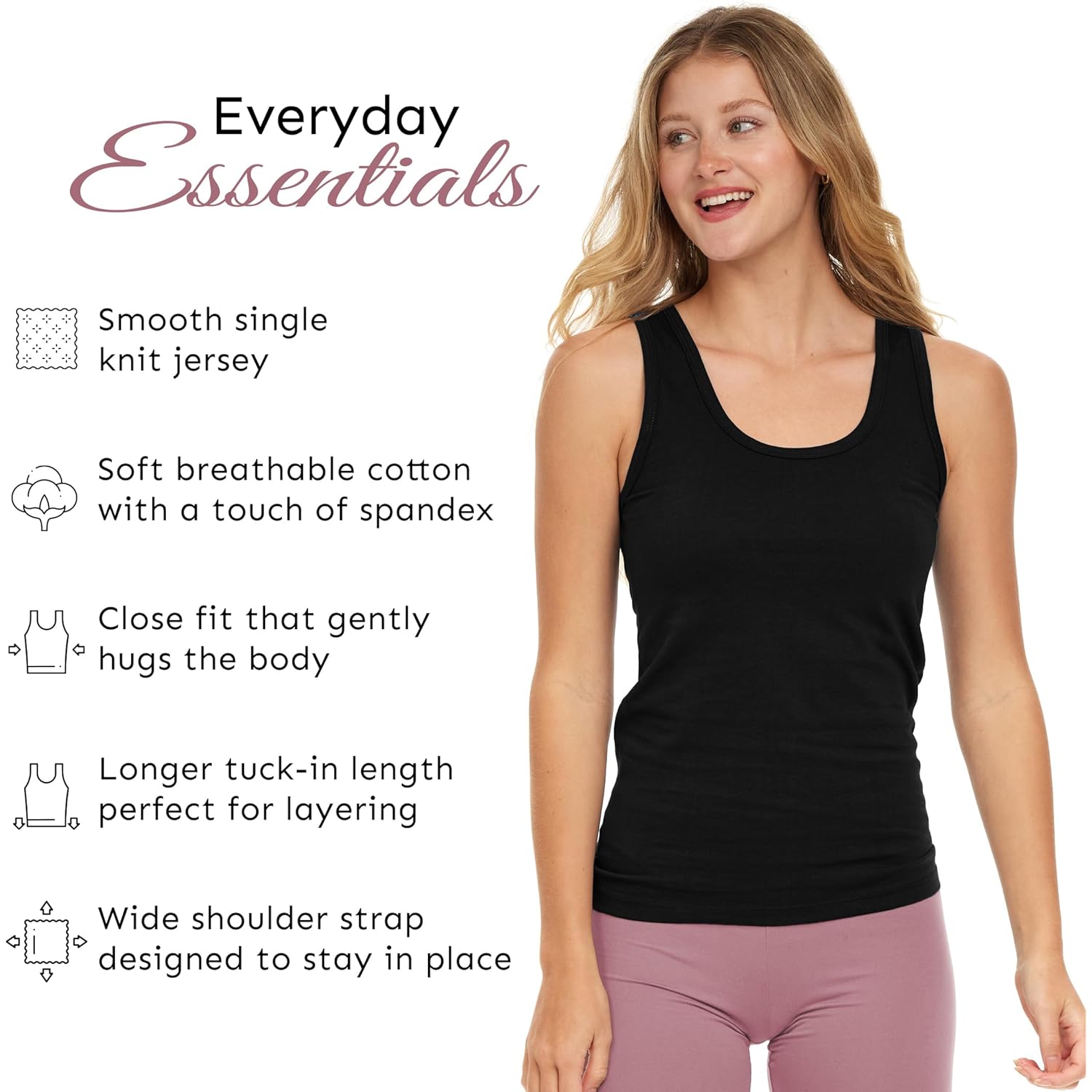 Women's Stretch Tank Tops | Multi Packs & Colors Sport Tanks