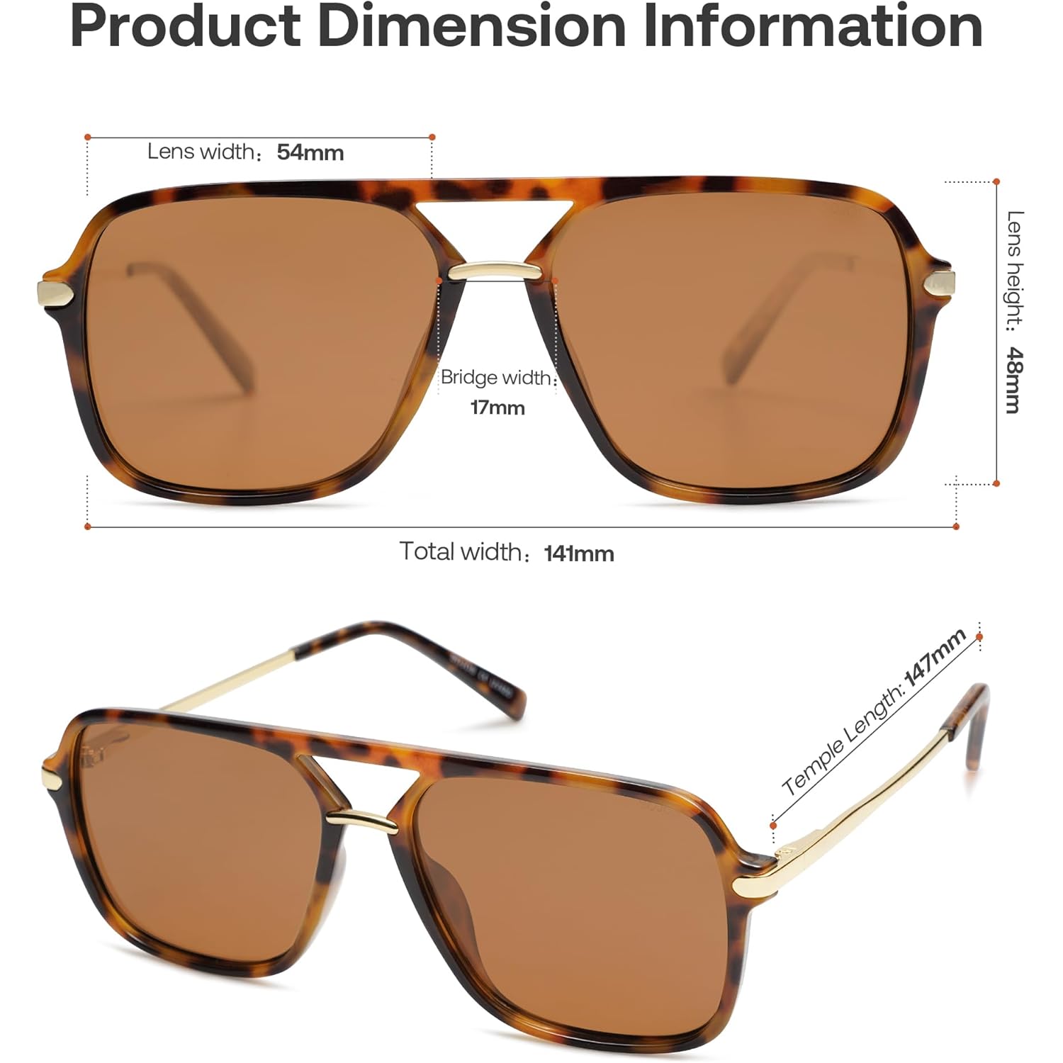 SOJOS Sunglasses for Women & Men, Square, Retro, Polarized Lens, Trendy Aviator, 90s Shades