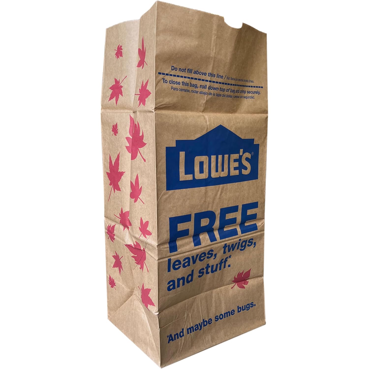 Lowe'S 30 Gallon Heavy Duty Brown Paper Lawn And Refuse Bags For Home And Garden (10 Count), Large (Lowesll)