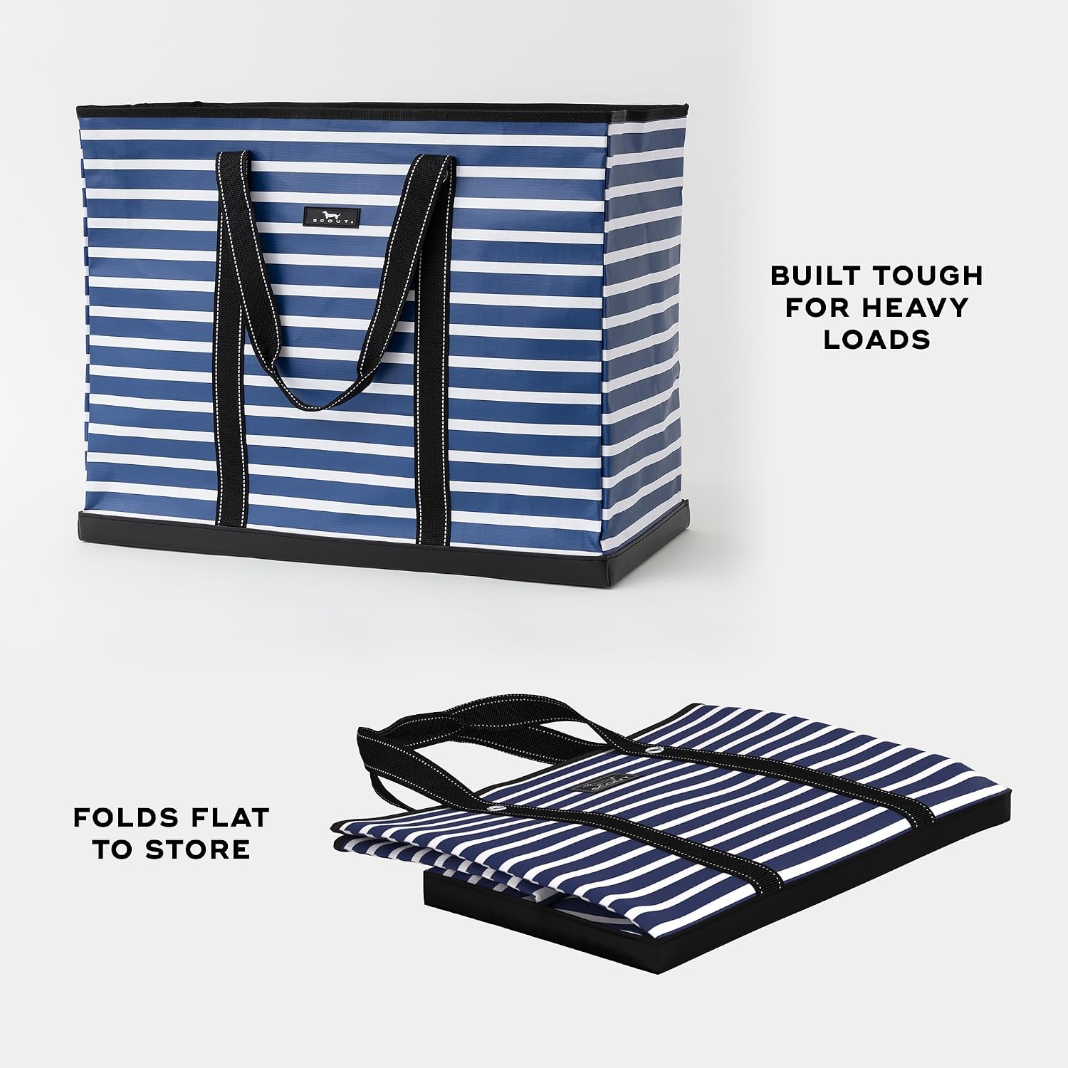 Scout 4 Boys Zip Tote - Durable Lightweight Bag For Beach, Pool, Family Travel, Storage - Water-Resistant, Zips Shut