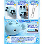 Rechargeable Water Table Pump With Huge Water Output,Water Flow Rate Up To 8L/Min (2.11 Gpm),Kids Sand Water Play Pump,Whale-Shaped Design,Suitable For Most Water Table On The Market